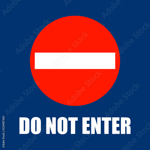 Free Download Do not enter sign. Flat style.  - GFXLoad