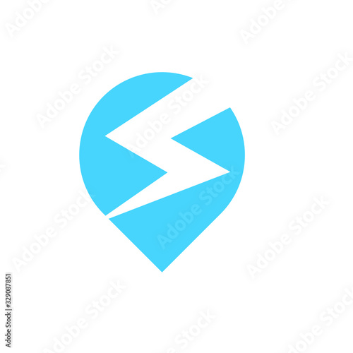 Free Download pin local with electric logo  - GFXLoad