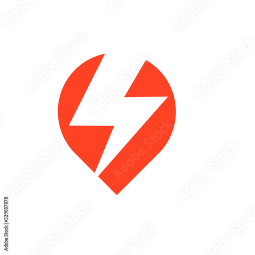 Free Download pin local with electric logo  - GFXLoad