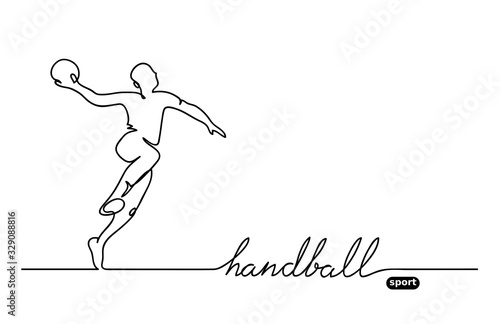 Slika na platnu Handball player
