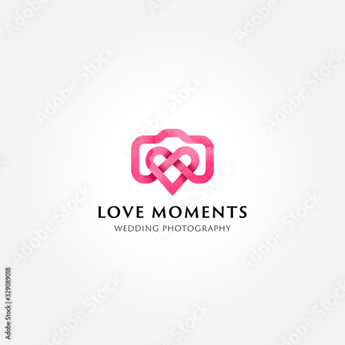 Wedding photographer symbol, icon, logo