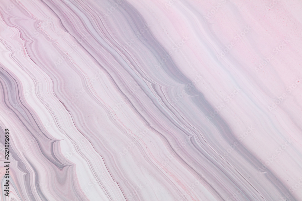 Fluid art texture. Abstract backdrop with iridescent paint effect. Liquid acrylic artwork that flows and splashes. Mixed paints for background or poster. Lavender, gray and white overflowing colors Fluid art texture. Abstract backdrop with iridescent paint effect. Liquid acrylic artwork that flows and splashes. Mixed paints for background or poster. Lavender, gray and white overflowing colors