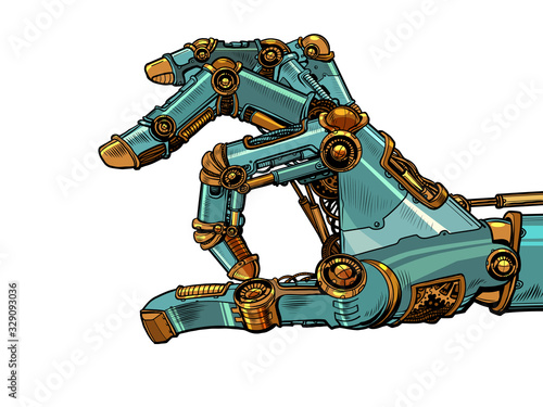 robot hand click