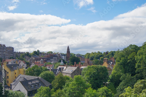View over Dean Village in Edinburgh