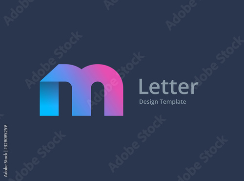 Letter M logo icon design template elements