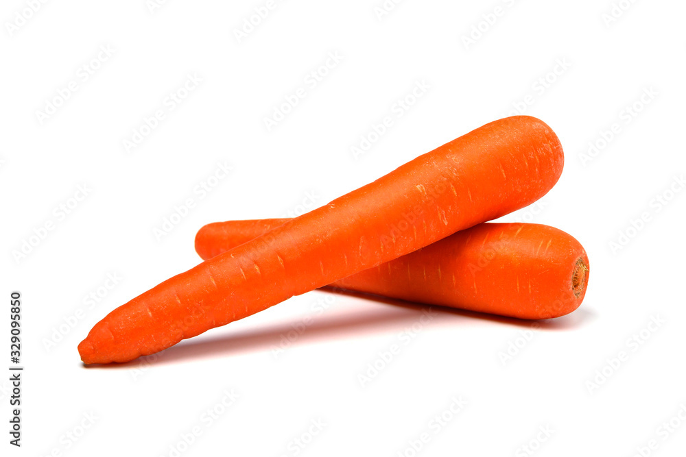 Carrot on white background for food or healthy concept. Carrot on white background for food or healthy concept.