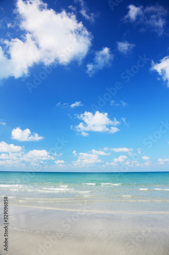 Summer beach background and close up sand beach  Beautiful nature landscape.