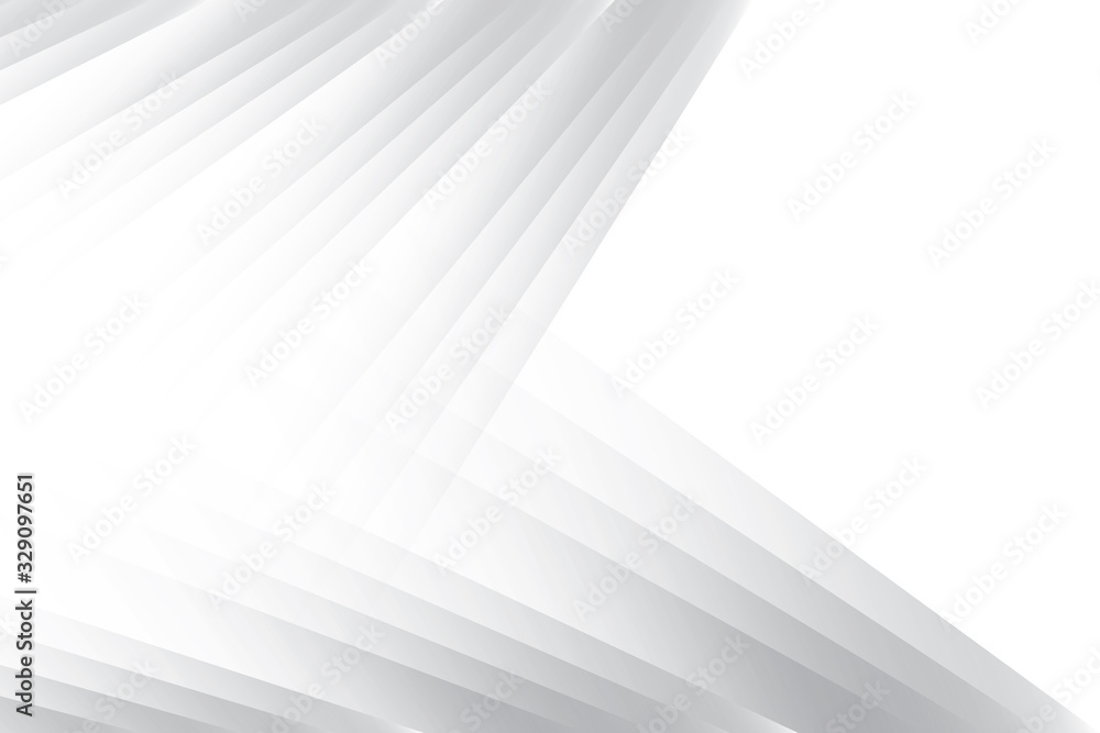 Obraz premium Vector abstract geometric white and gray color background.