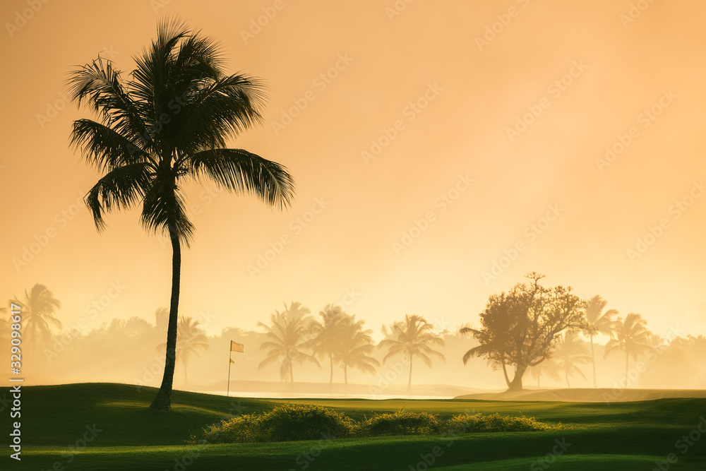 Golf course in the countryside Golf course in the countryside