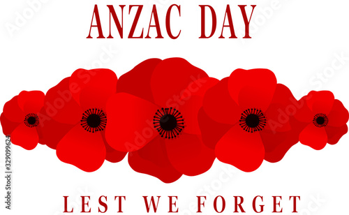 anzac day lest we forget vector illustration