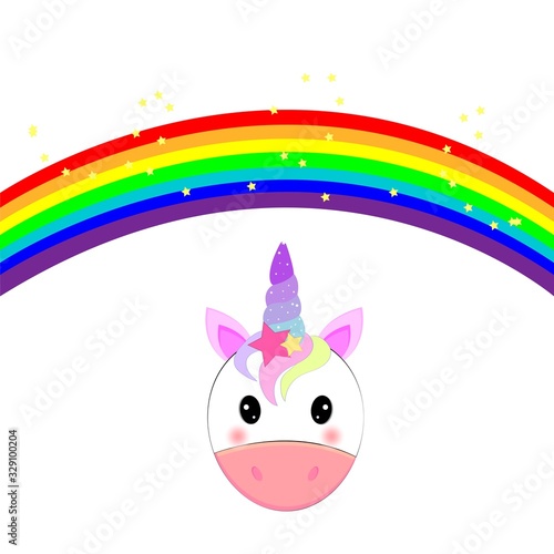 unicorn and raindow