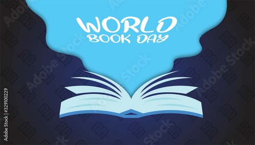 World book day background template.