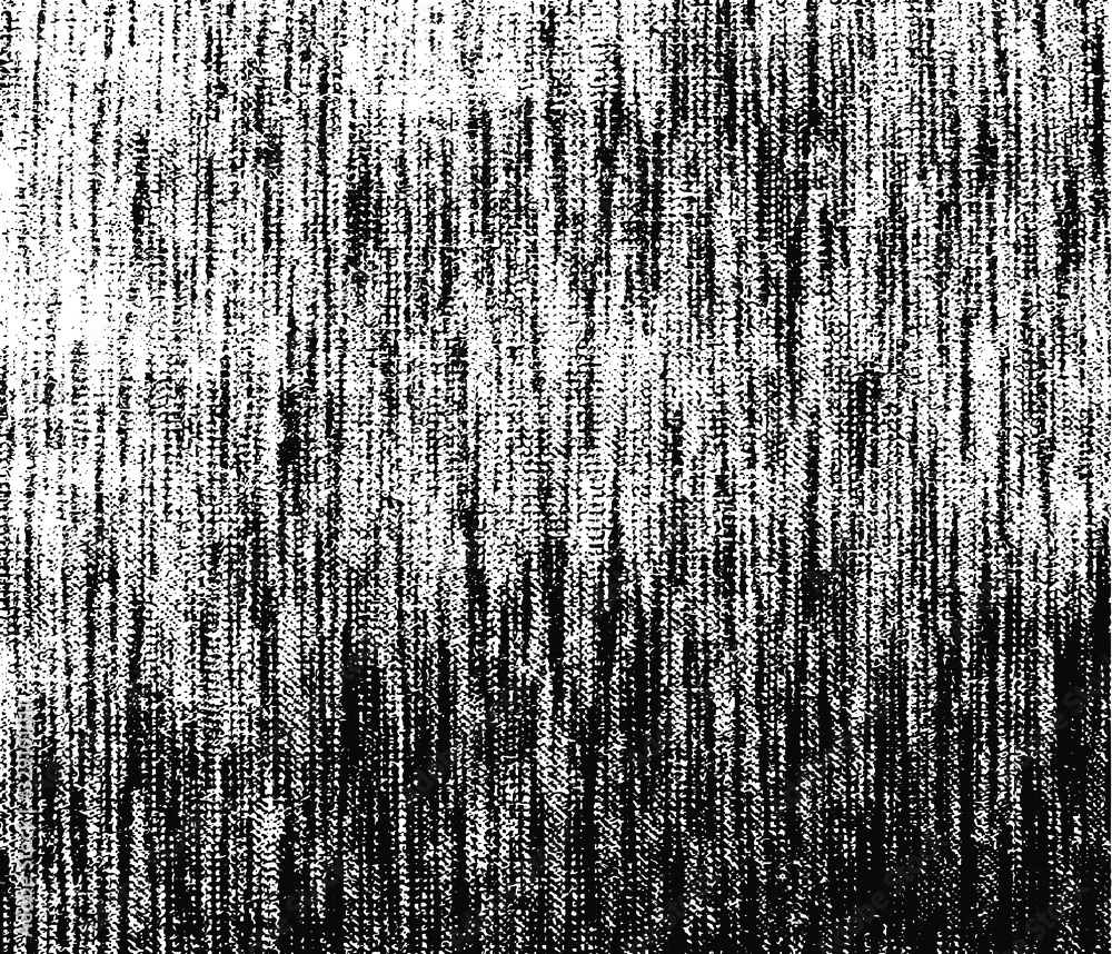 Fototapeta premium Distressed fabric texture. Vector texture of weaving fabric. Grunge background. Abstract halftone vector illustration. Overlay for interesting effect and depth. Black isolated on white background.