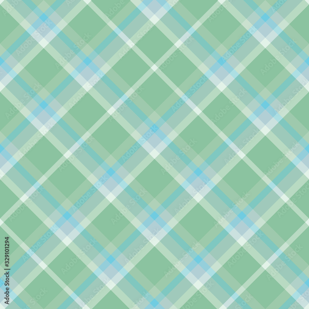 Seamless pattern in awesome pastel green and blue colors for plaid, fabric, textile, clothes, tablecloth and other things. Vector image. 2 Seamless pattern in awesome pastel green and blue colors for plaid, fabric, textile, clothes, tablecloth and other things. Vector image. 2