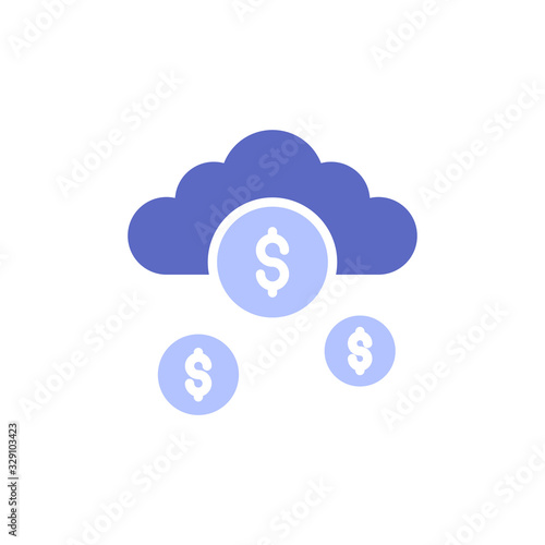 Funding Platform Vector illustration Glyph With Color Background and Investment icon.