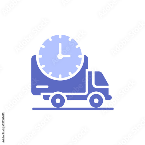 Fast Services Vector illustration Glyph With Color Background and Investment icon.