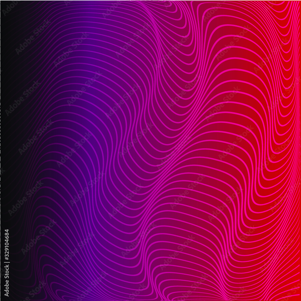 Background from curved black lines on a colored background. Waves from the lines. Background from curved black lines on a colored background. Waves from the lines.