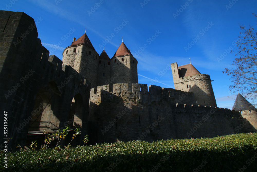 Fototapeta premium cité médiévale de carcassonne