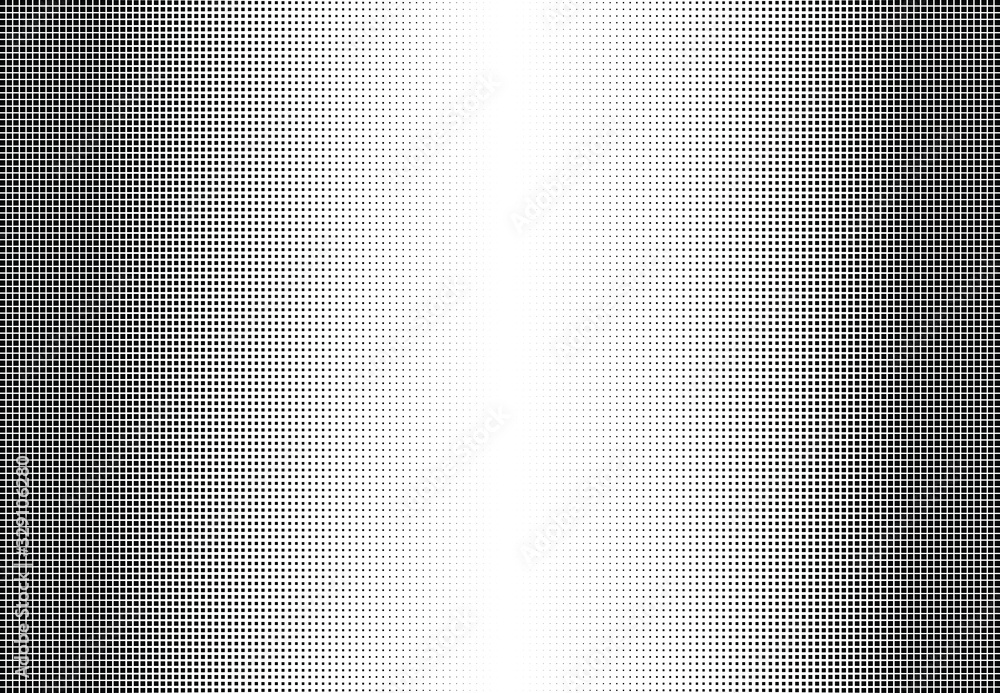 Abstract halftone dotted background. Monochrome pattern with square. Vector modern futuristic texture for posters, sites, business cards, postcards, interior design, labels and stickers. Abstract halftone dotted background. Monochrome pattern with square. Vector modern futuristic texture for posters, sites, business cards, postcards, interior design, labels and stickers.