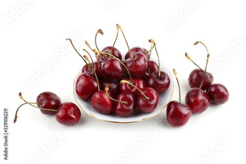 Wallpaper Mural Cherries on plate Torontodigital.ca