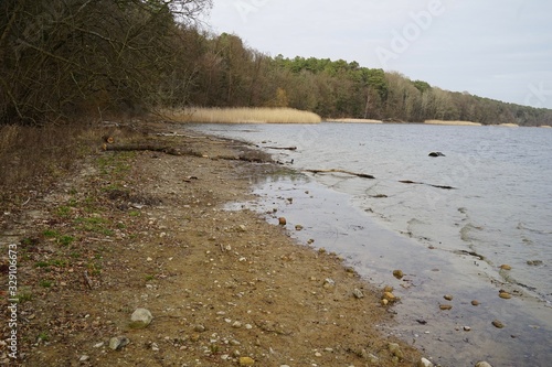 Siltation at lake Straussee due to climate change and other environmental reasons