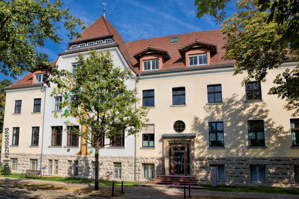 eichwalde, germany - rathaus in der altstadt