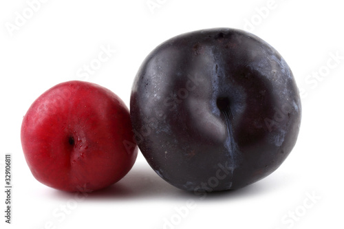 Red and black plums