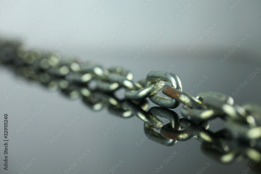 close up of chain