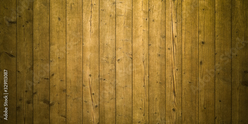 sepia vertical wooden planks - wood textur for rustic background - top view