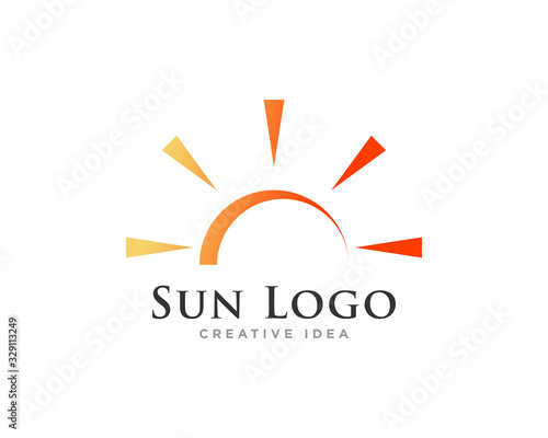 Sun Logo Icon Design Vector