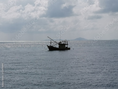 Fishing boat on sea