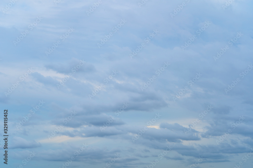 The sky is full of clouds floating around The sky is full of clouds floating around