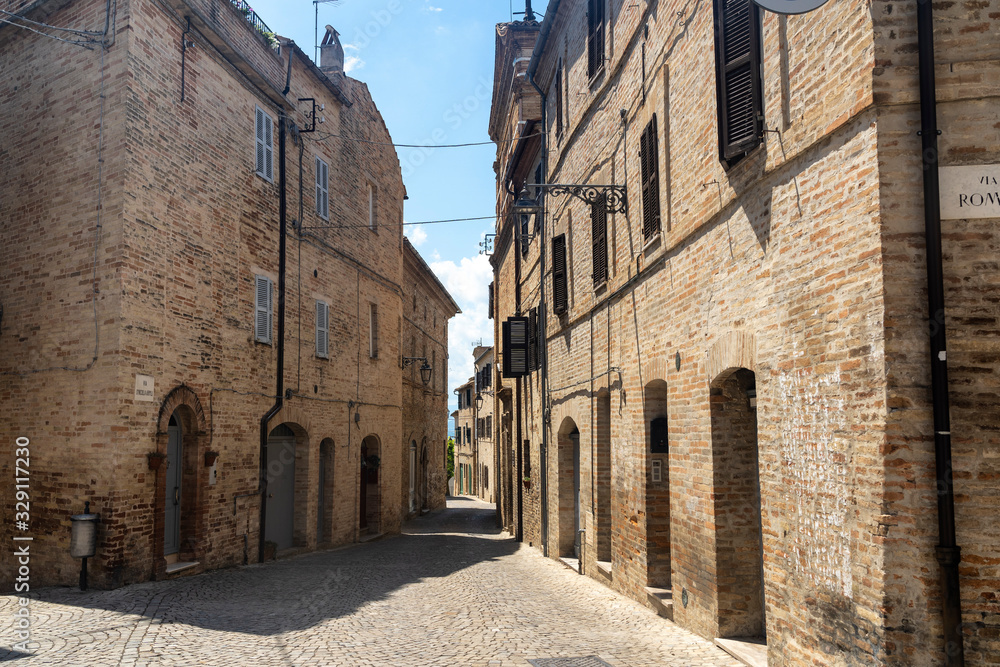 Monte Giberto, historic village in the Marche region Monte Giberto, historic village in the Marche region