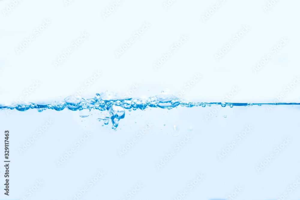 Water with bubbles inside and waves. Water with bubbles inside and waves.