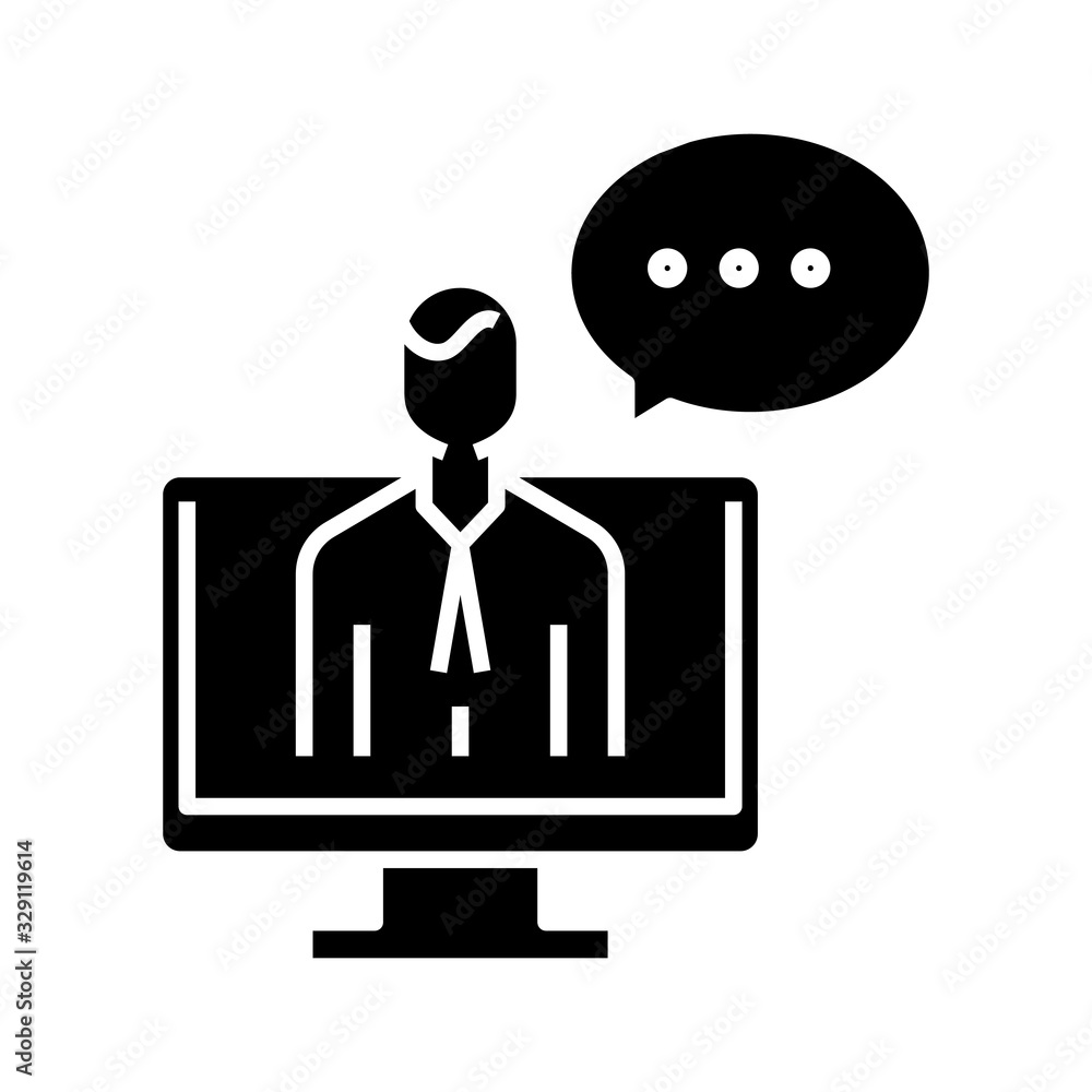 Web message black icon, concept illustration, vector flat symbol, glyph sign. Web message black icon, concept illustration, vector flat symbol, glyph sign.