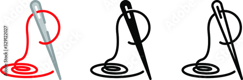 Thread needle icon