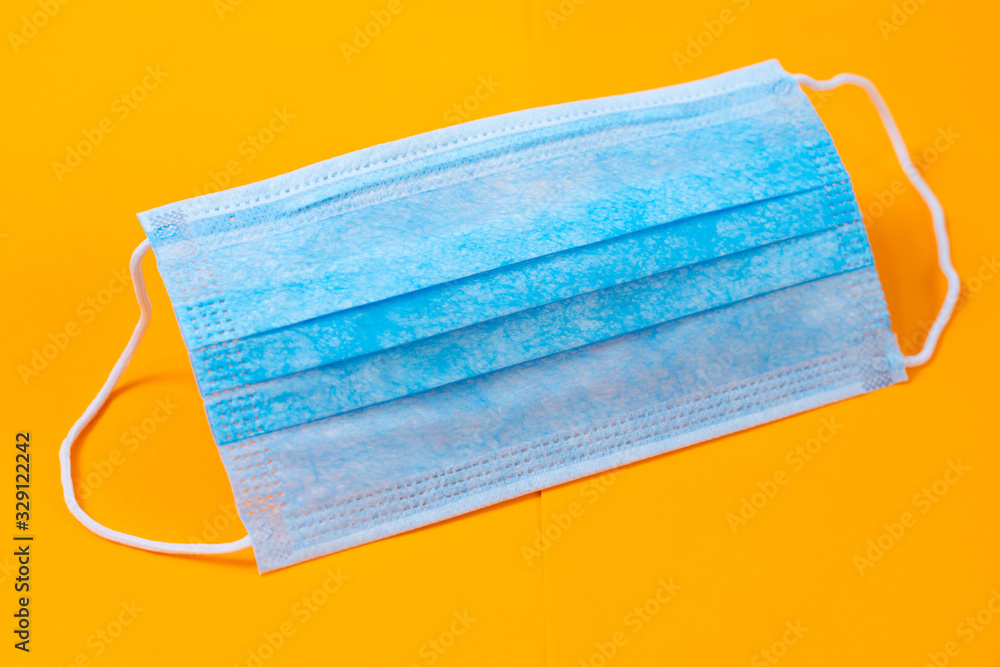Medical protective dressing on a colored background. Medical protective dressing on a colored background.