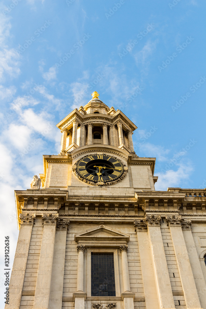 St Pauls Cathedral clock and clock tower.London, England