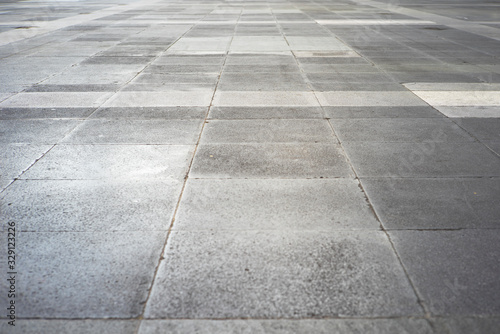 Space and concrete floor in public park