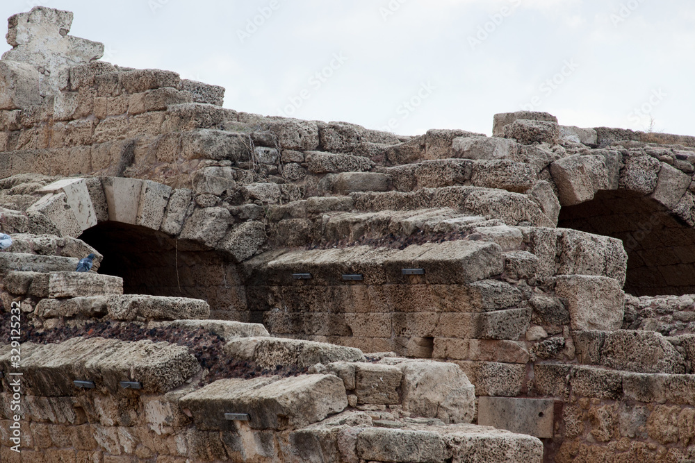 Roman Ruins in Caesarea, Israel