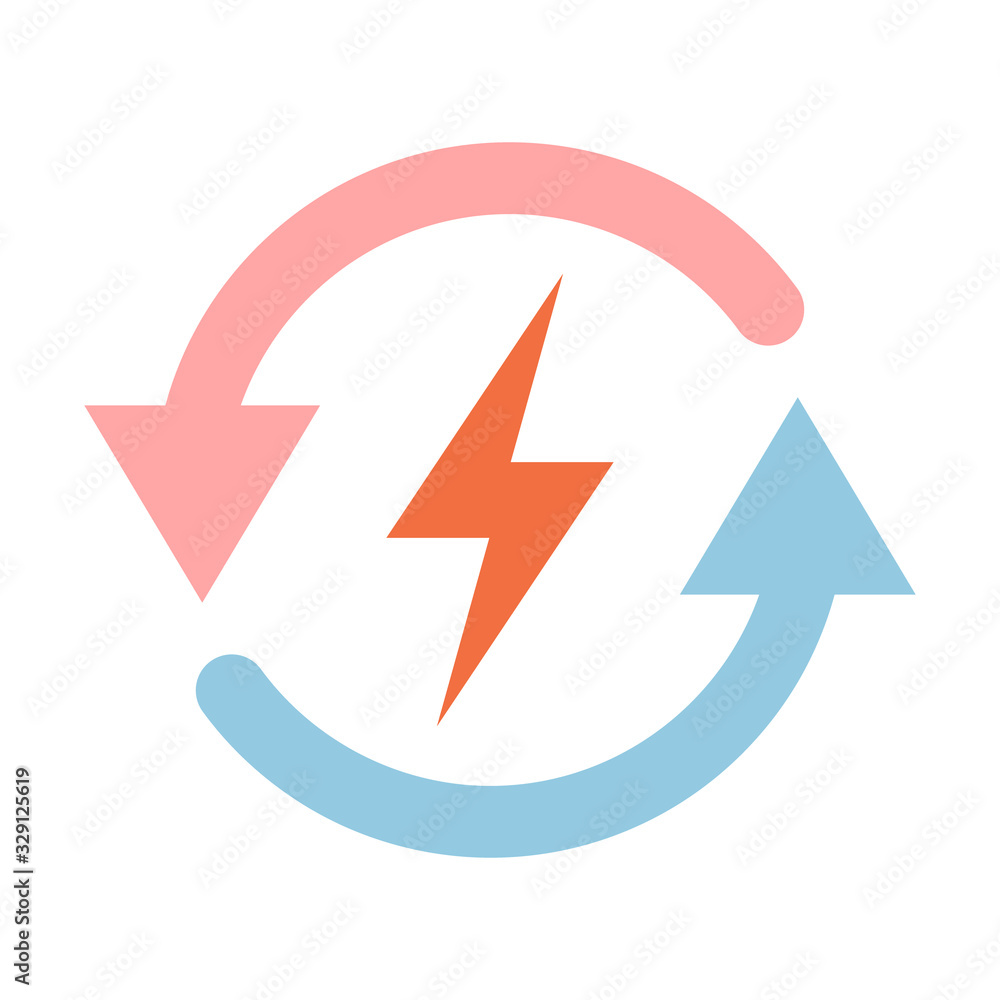 Renewable Energy Vector Icon isolated on white Renewable Energy Vector Icon isolated on white