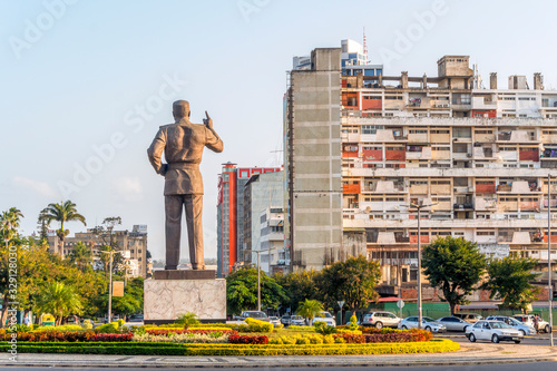 Independence square in Maputo, capital city of Mozambique