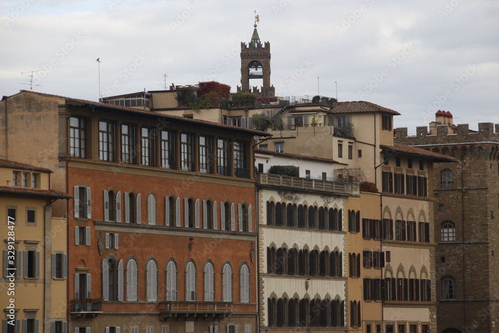 Architectonic heritage in the old town of Florence