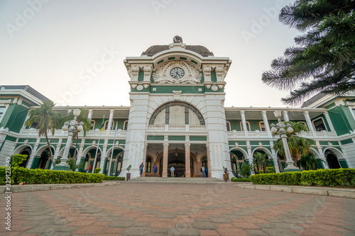 Beautiful railway station built be Portuguese in Maputo, Mozambique