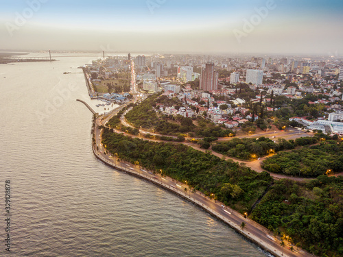 Wallpaper Mural Aerial view of beautiful coast of Maputo, Costa do Sol, Mozambique Torontodigital.ca