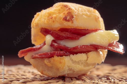 pão de queijo com linguiça calabresa e queijo da Serra da Canastra, Minas Gerais, Brasil photo