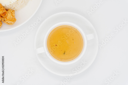 Buttermilk sauce isolated with white background