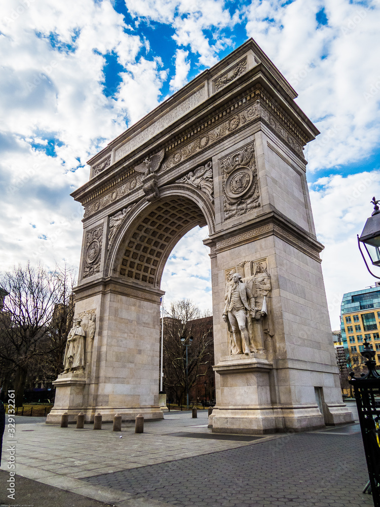 Arco do triunfo em viagem a New York, EUA Arco do triunfo em viagem a New York, EUA