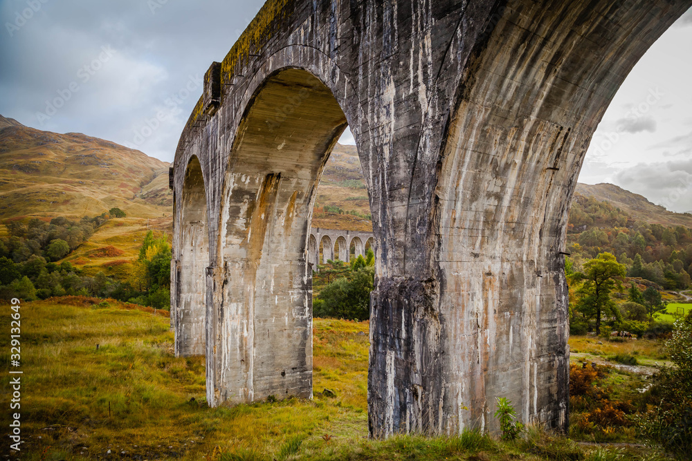 Glenfinnan Viaduct in the Scottish Highlands