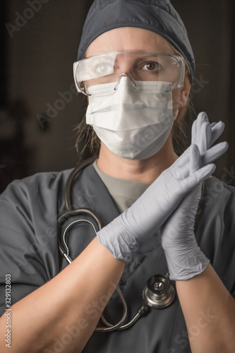 Female Doctor or Nurse Wear...